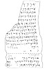 Drawing of the Phoenician inscription - Teko�lu & Lemaire, 2000