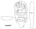 Drawing of the stele - Ensert, et al., 2008