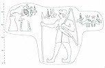 Drawing of the reliefand inscription - H. Ehringhaus, 2005